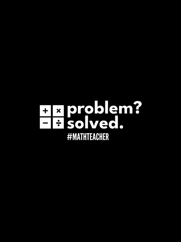 Thumbnail 4 of 4, iPhone Case, Problem Solver Math Theacher - Problem? Solved. designed and sold by dibeja.