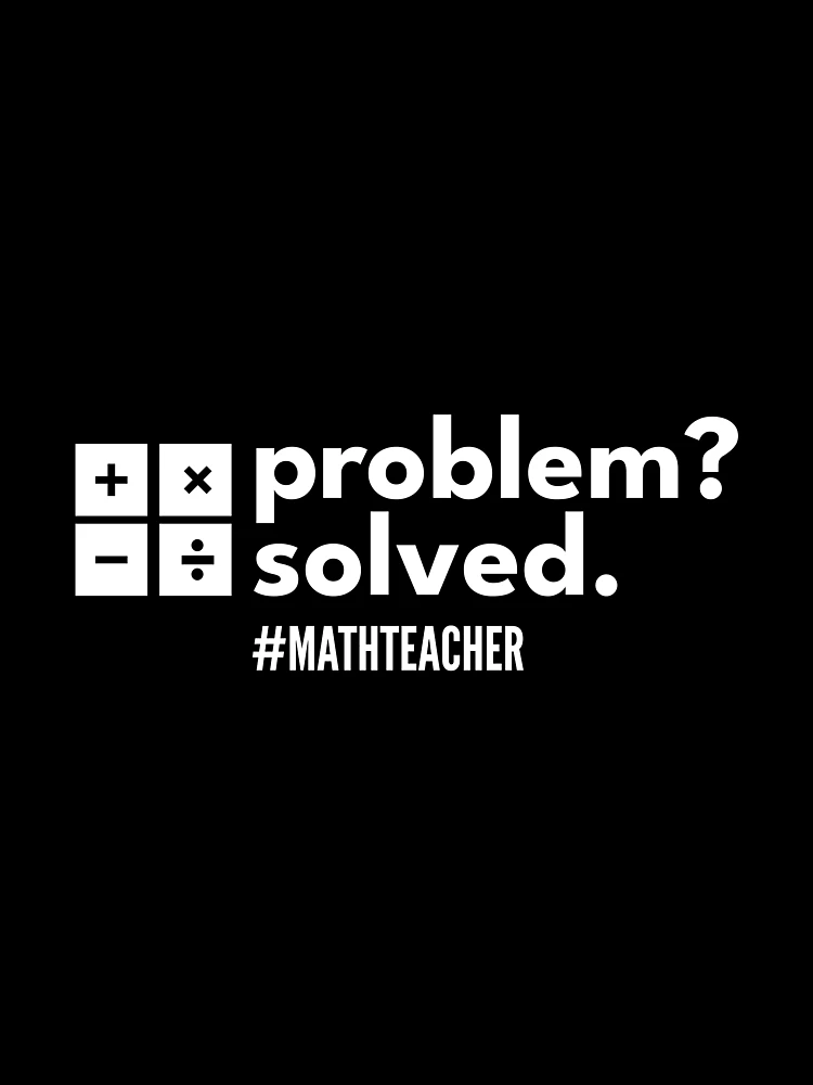 Thumbnail 3 of 3, Scarf, Problem Solver Math Theacher - Problem? Solved. designed and sold by dibeja.