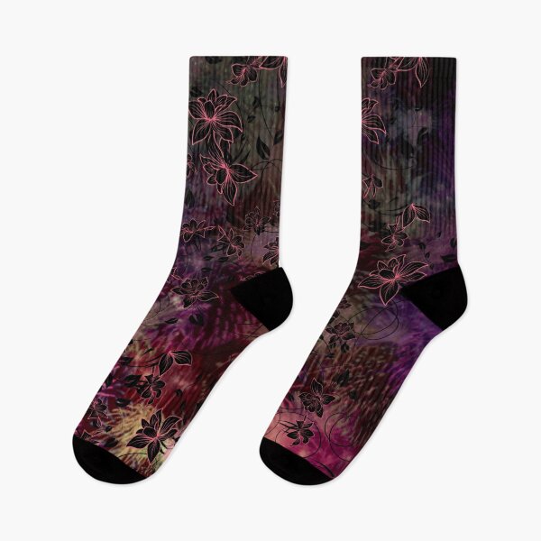 Item preview, Field Of Flowers Dark Jacquard Pattern designed and sold by Designs By YL.