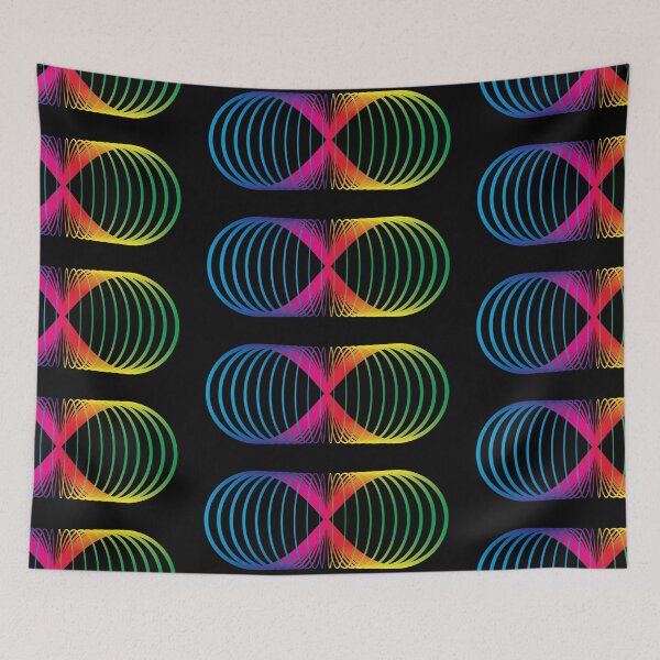 Item preview, Neurodiverse Rainbow Infinity Spectrum Abstract Futuristic Geometrical Art designed and sold by ruepix.