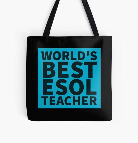  School Multilingual Teacher ESL ESOL Instructor Tote Bag :  Clothing, Shoes & Jewelry