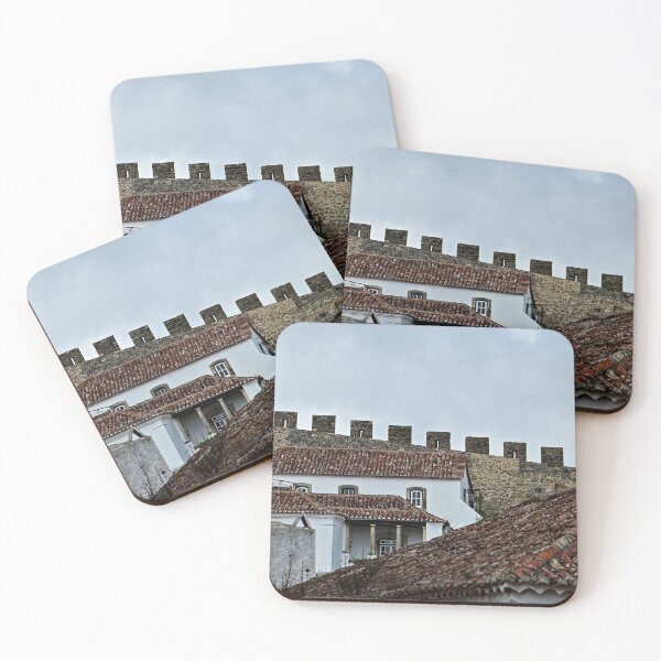 Item preview, Medieval City Fortress Wall Roofs Panorama, Obidos Portugal designed and sold by worldways.
