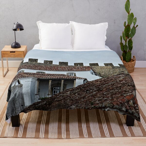 Item preview, Medieval City Fortress Wall Roofs Panorama, Obidos Portugal designed and sold by worldways.