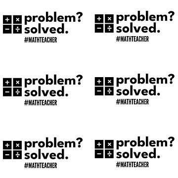 Artwork thumbnail, Problem Solver Math Theacher - Problem? Solved Stickerpack by dibeja