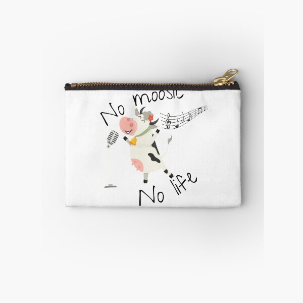 Item preview, No moosic -  No life |  cute cow sticker designed and sold by Canfy Girl.