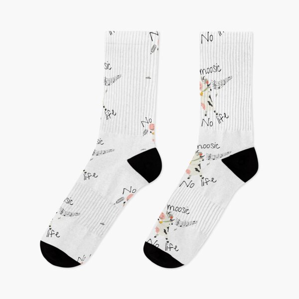 Item preview, No moosic -  No life |  cute cow sticker designed and sold by Canfy Girl.