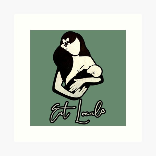 Item preview, Eat Local Hawaii Mama Breastfeeding Baby Love Design designed and sold by modernfamgear.