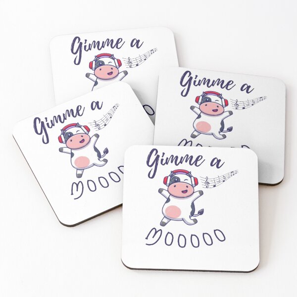 Item preview, Gimme a moooo |  cute cow sticker designed and sold by Canfy Girl.