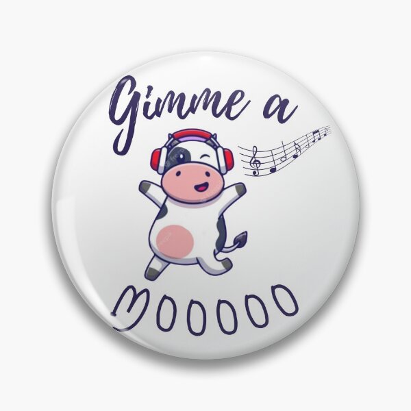 Item preview, Gimme a moooo |  cute cow sticker designed and sold by Canfy Girl.