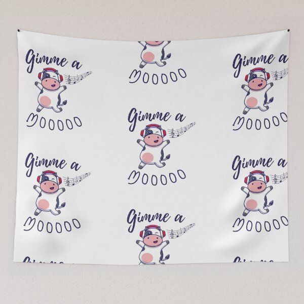 Item preview, Gimme a moooo |  cute cow sticker designed and sold by Canfy Girl.