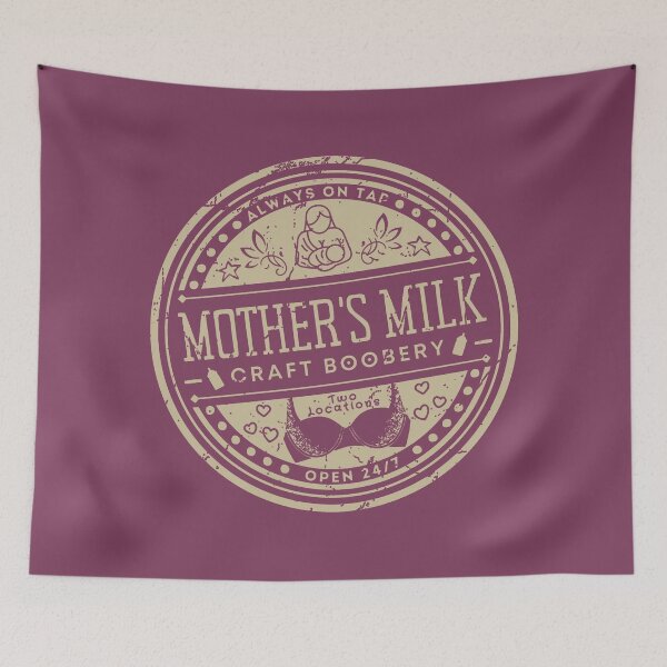 Item preview, Mothers Milk Craft Boobery Funny Breastfeeding Brewery Pun Design designed and sold by modernfamgear.