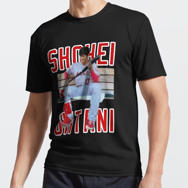 Shohei Ohtani relaxing on the bench Active T-Shirt for Sale by DAEWI PARK