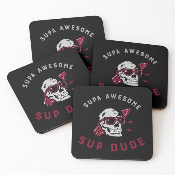 Item preview, Supa Awesome SUP Dude Stand Up Paddling Design designed and sold by JJWilsonTees.