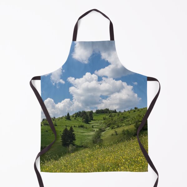 Item preview, Rhodope Mountain Village Layers - Wildflower Meadows Green Hillsides and Fab Clouds designed and sold by Georgia Mizuleva.