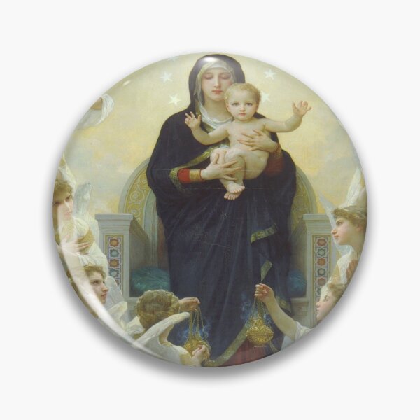 Item preview, William Adolphe Bouguereau - The Virgin with Angels designed and sold by Vivanne-art.