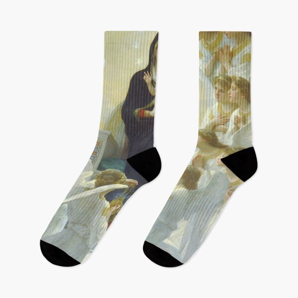 Item preview, William Adolphe Bouguereau - The Virgin with Angels designed and sold by Vivanne-art.