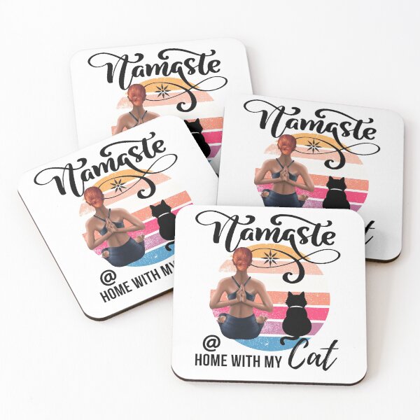 Item preview, Namaste at home with my cat designed and sold by i-longmanshop.