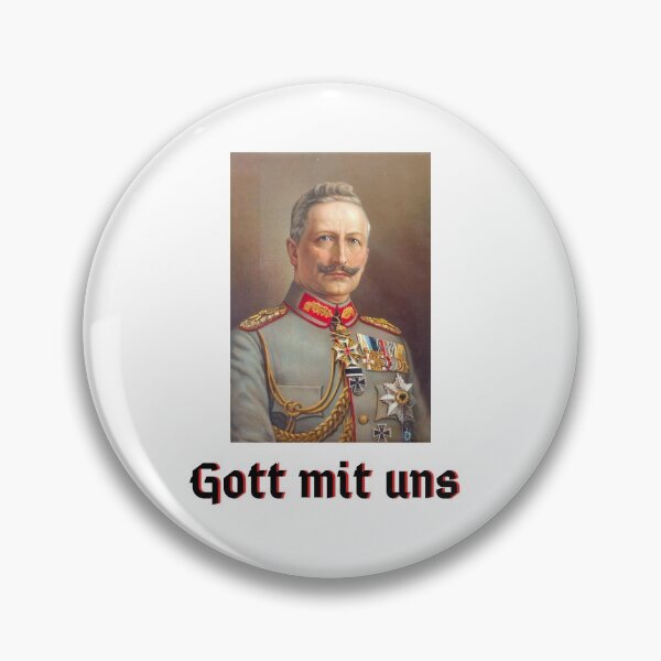 Artikelvorschau, Portrait von Kaiser Wilhelm II: „Gott mit uns“ entworfen und verkauft von LeftwingGermany.