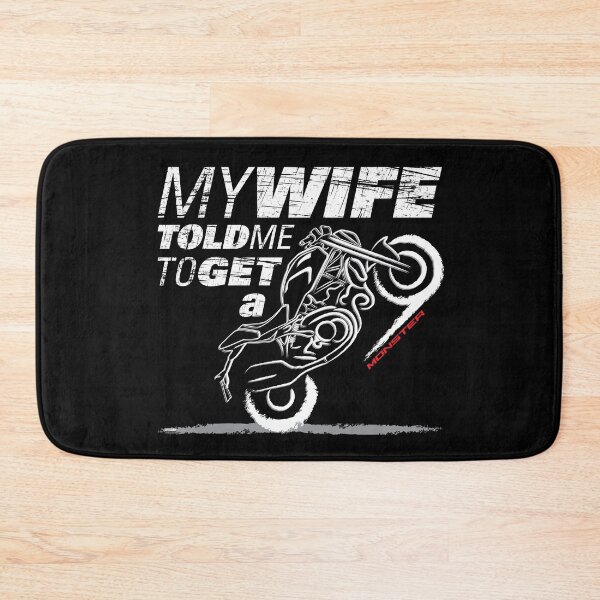 Item preview, Get a Monster, My Wife Told Me Edition for the Real Biker designed and sold by etoide.