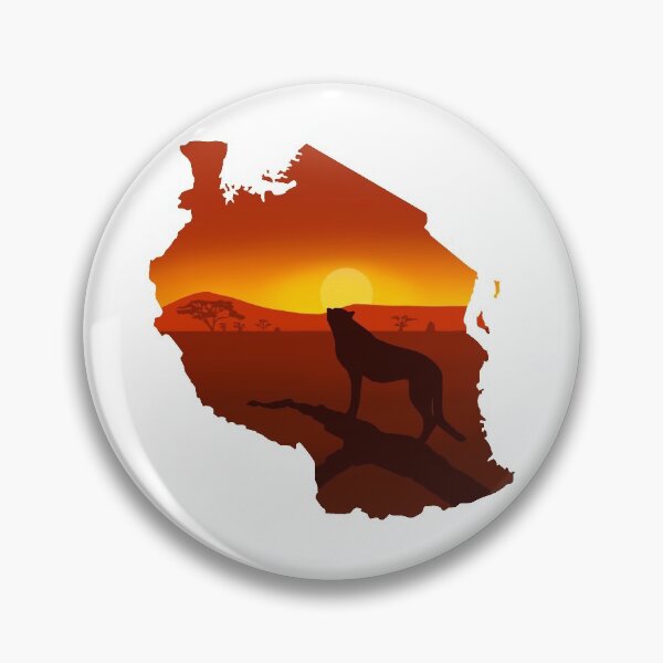 Item preview, Tanzania, map and landscape designed and sold by landscapeworlds.