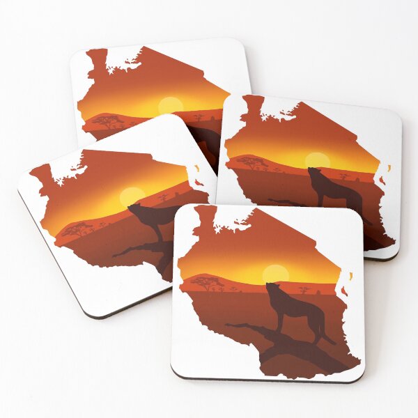 Item preview, Tanzania, map and landscape designed and sold by landscapeworlds.