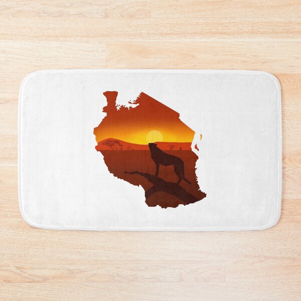 Item preview, Tanzania, map and landscape designed and sold by landscapeworlds.