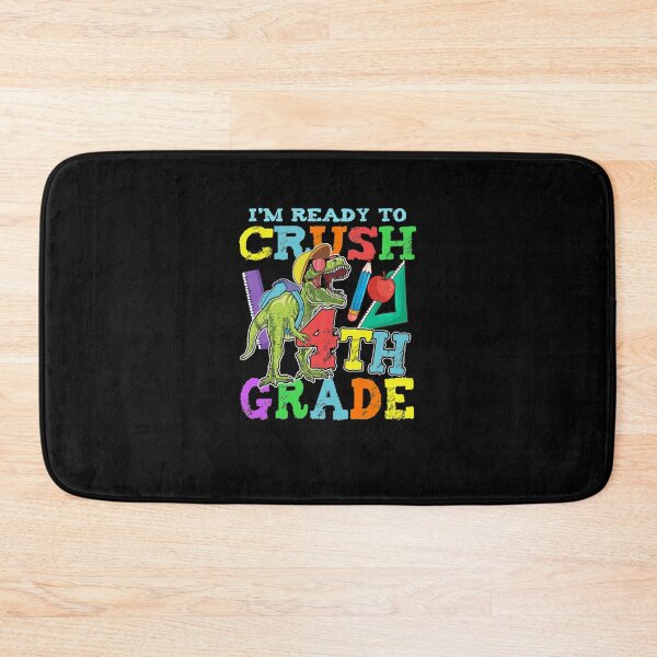 Item preview, Kids Back To school Shirt Ready To Crush 4th Grade Dinosaur designed and sold by Roman Beyer.