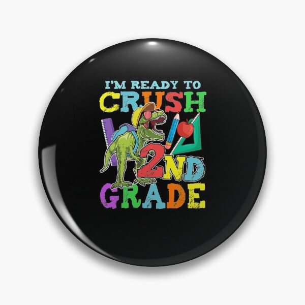 Item preview, Kids Back To school Shirt Ready To Crush 2nd Grade Dinosaur designed and sold by Roman Beyer.