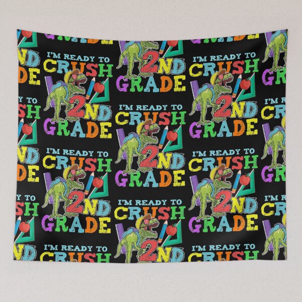 Item preview, Kids Back To school Shirt Ready To Crush 2nd Grade Dinosaur designed and sold by Roman Beyer.