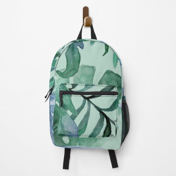 Item preview, Tropical Vibe Leafy Pattern in Blues and Teals designed and sold by JulieSouster.