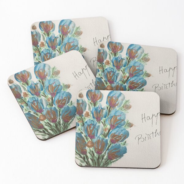 Item preview, Blue flowers  designed and sold by Niculina.