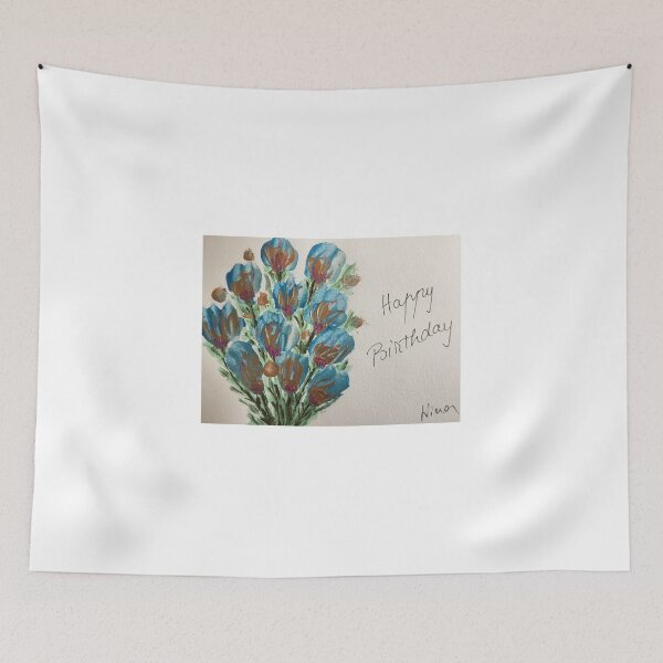 Item preview, Blue flowers  designed and sold by Niculina.