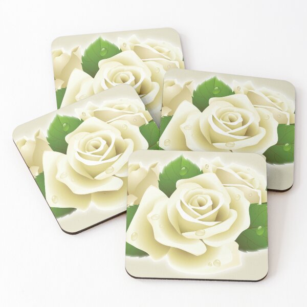 Item preview, White Roses In Green Leaves designed and sold by Phantasmal-2-do.