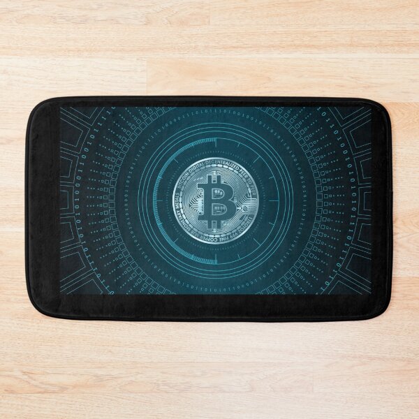Item preview, Bitcoin Shirt Blockchain Token Tshirt BTC Tee Blue Circuit Gift Shirt designed and sold by TheNorthLight.