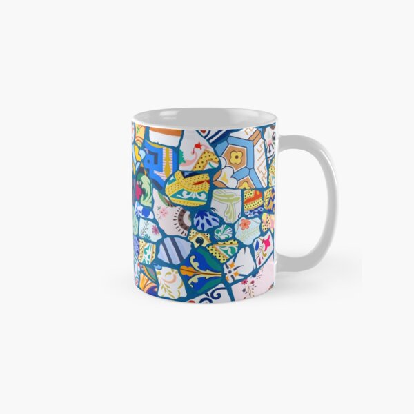 Item preview, Antoni Gaudi Multi Pattern print design - Peacock Blue Background - Seamless pattern, Colourful, playful,  designed and sold by SemDesigns1.