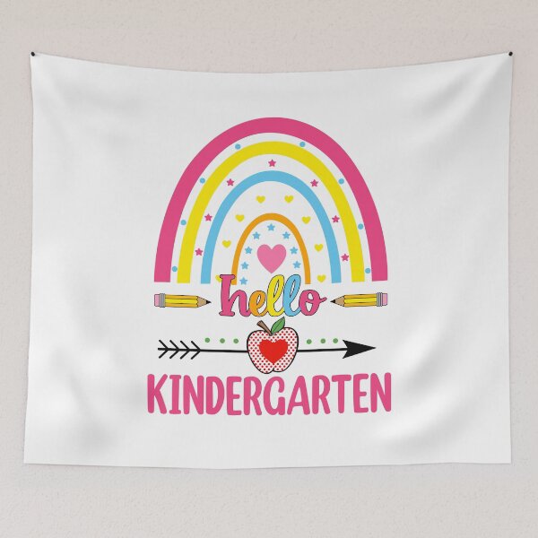Item preview, Hello Kindergarten Rainbow apple designed and sold by WaveOcean123.
