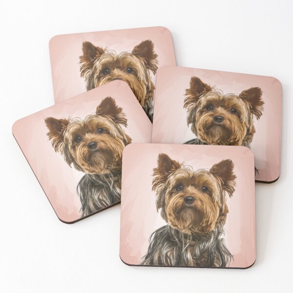 Item preview, Cute Yorky or Yorkie, Yorkshire Terrier Digital Oil Art designed and sold by TheresPawprints.