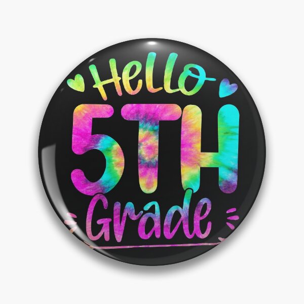 Item preview, Hello 5th Grade Tiedye color designed and sold by WaveOcean123.