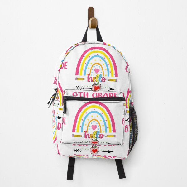 Item preview, Hello 6th Grade Rainbow apple designed and sold by WaveOcean123.