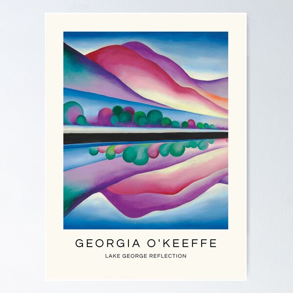 Item preview, Lake George Reflection by Georgia O'Keeffe designed and sold by redoARTstore.