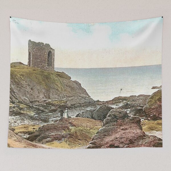 Item preview, Vintage Illustration of Lady Janet Anstruther's Tower, Elie, Fife designed and sold by yourscotland.