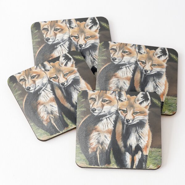 Item preview, Fox cubs designed and sold by Vicky Charest.