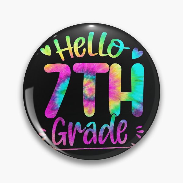 Item preview, Hello 7th Grade Tiedye color designed and sold by WaveOcean123.