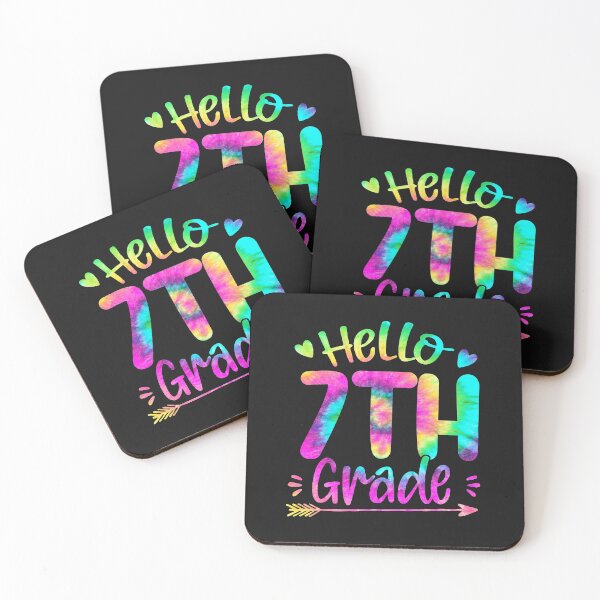 Item preview, Hello 7th Grade Tiedye color designed and sold by WaveOcean123.