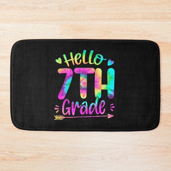 Item preview, Hello 7th Grade Tiedye color designed and sold by WaveOcean123.
