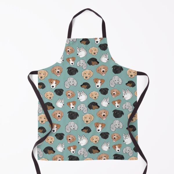 Item preview, Pack of dogs on teal background designed and sold by sarahlcreative.