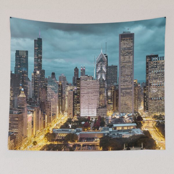 Item preview,  Chicago city skyline prints,Chicago city scape,cityscape,Chicago  panoramic wall art,  designed and sold by eyesight4vision.