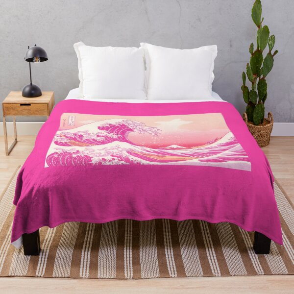 Item preview, Pink The Great Wave off Kanagawa or Under the Wave off Kanagawa designed and sold by ellebackup.