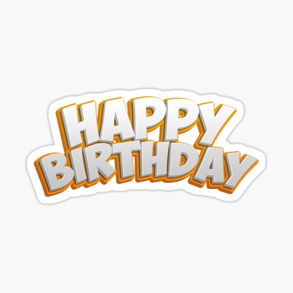 Birthday Stickers - Message