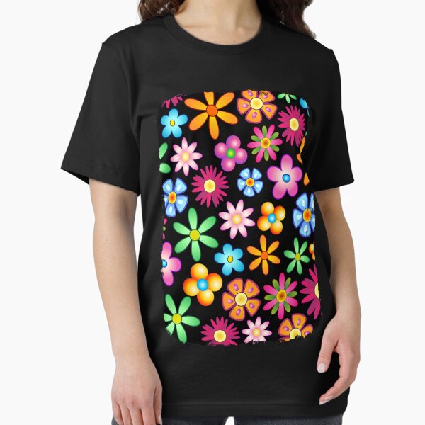 Vista previa del artículo con la obra «Flores de primavera Diseño Naif colorido», diseñado y vendido por xnewsomefiles.